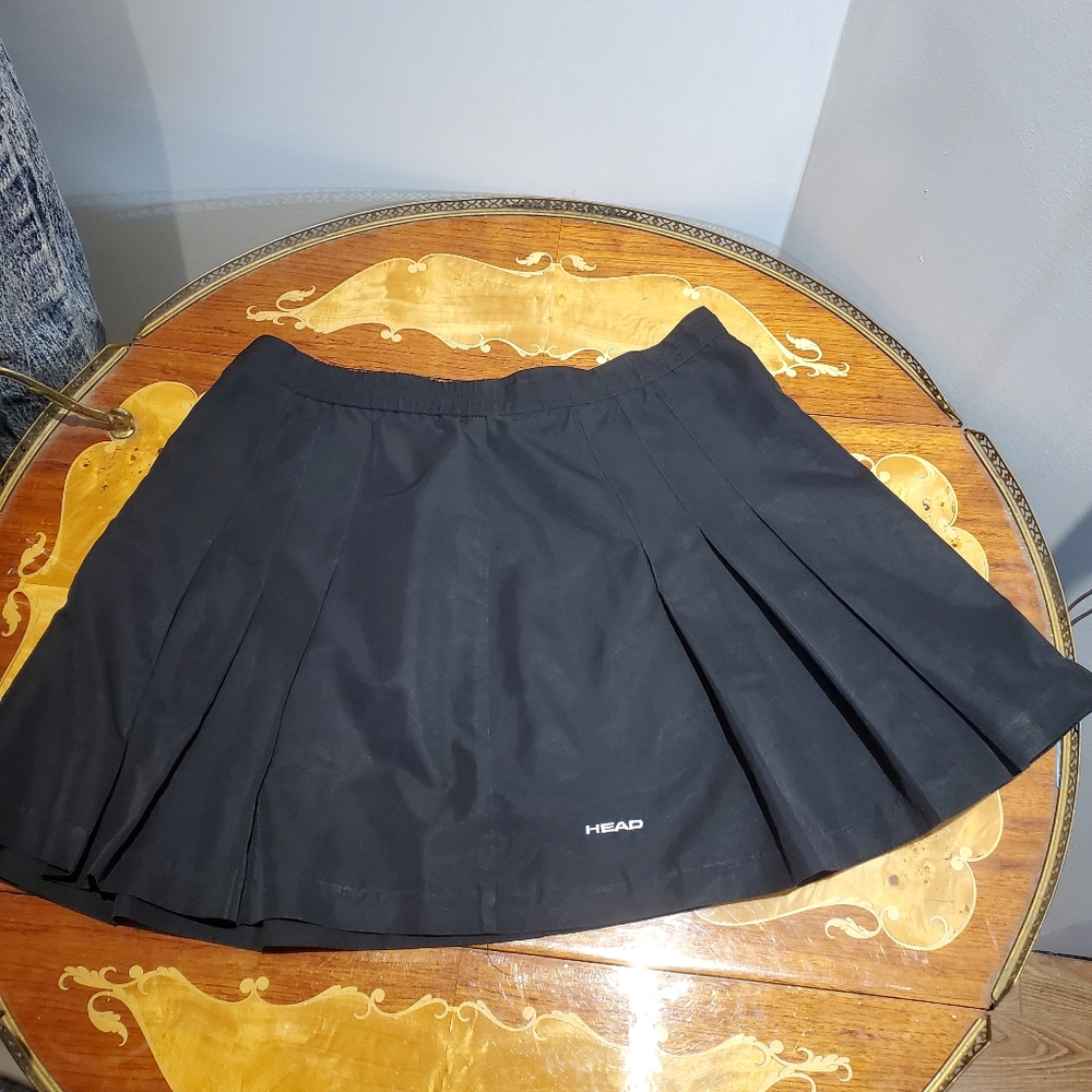 HEAD Black Pleated Tennis Skirt